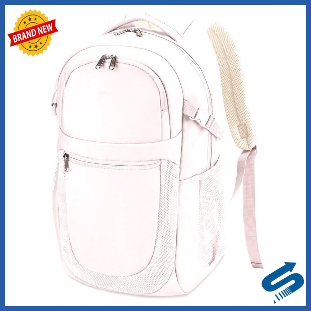 Slim Travel Backpack Water-Resistant Laptop Compartment 12 Pockets Lightweight